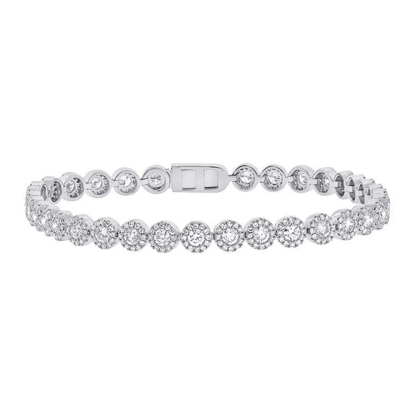 Tennis Bracelet all diamonds in white gold.