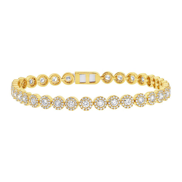 Tennis Bracelet all diamonds in white gold.